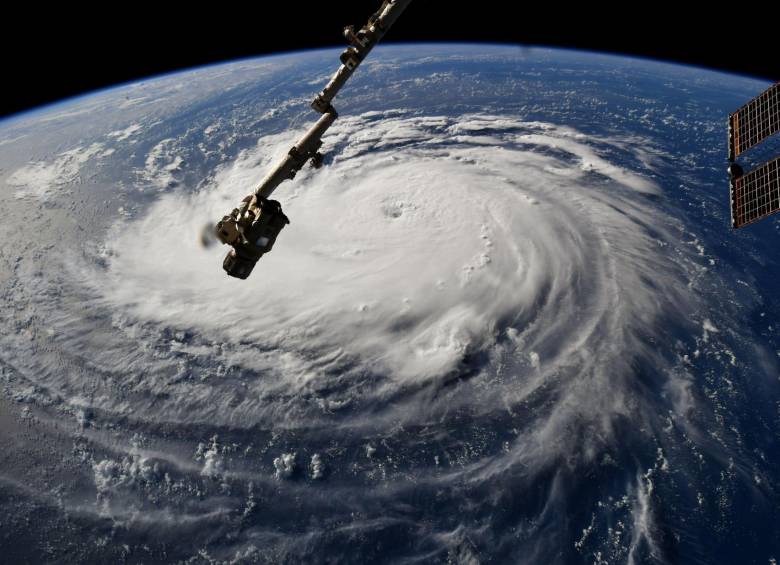 Así se ve Florence desde el espacio. FOTO AFP