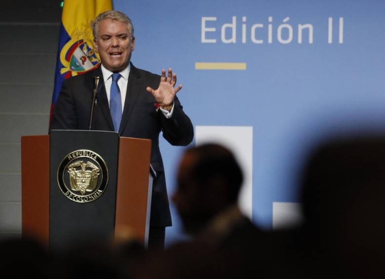 Presidente de Colombia Iván Duque. FOTO: EFE