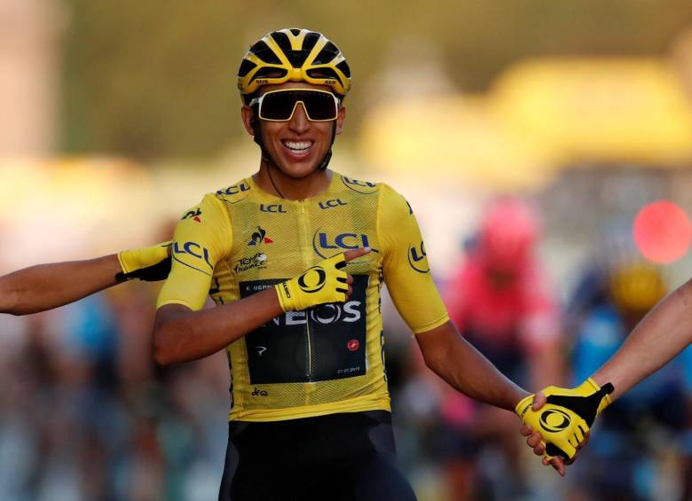 Egan Bernal campeón del Tour de Francia. FOTO REUTERS