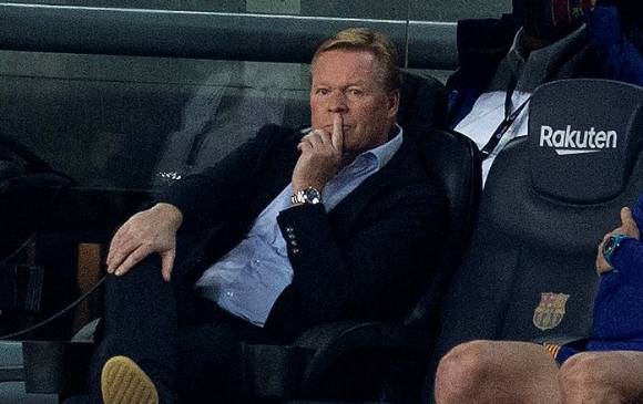 Ronald Koeman llegó esta temporada al banquillo del Barcelona. FOTO EFE