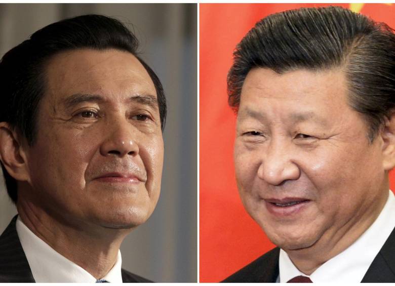 Presidentes de Taiwán, Ma Ying-jeou, y de China, Xi Jinping.