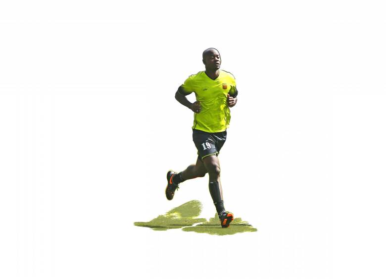 John Jairo Mosquera, delantero del Envigado. FOTO Juan A. Sánchez 