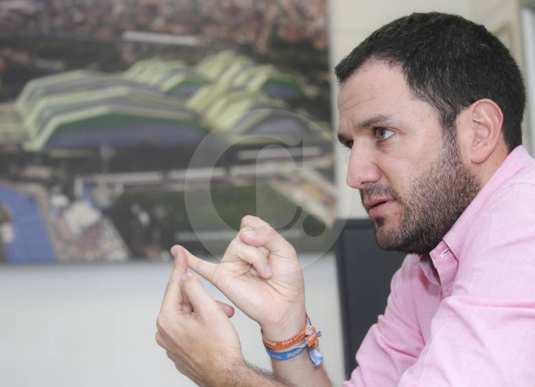 Mundiales de BMX y futsal, más la campaña de llevar hinchas rojos y verdes al Atanasio, son tres de los retos grandes de Juan David Valderrama. FOTO juan a. sánchez