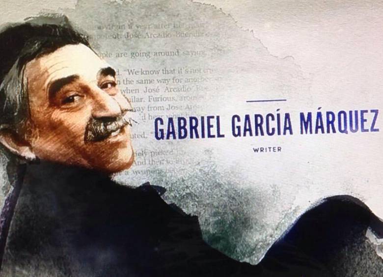 Con esta imagen se recordó a Gabo. FOTO CORTESÍA. 