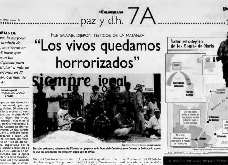 Masacres: los días del horror