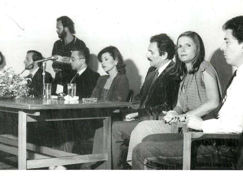 Durante el acto de inauguración del museo, el 22 de abril de 1980. FOTOS archivo el colombiano.