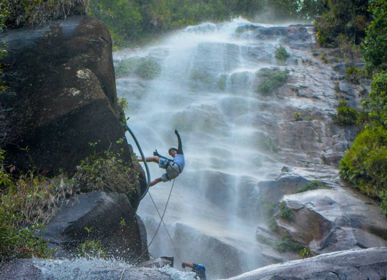 Imagen de la cascada La Peinada en Tamésis. FOTO Cortesía http://tamesis.travel/