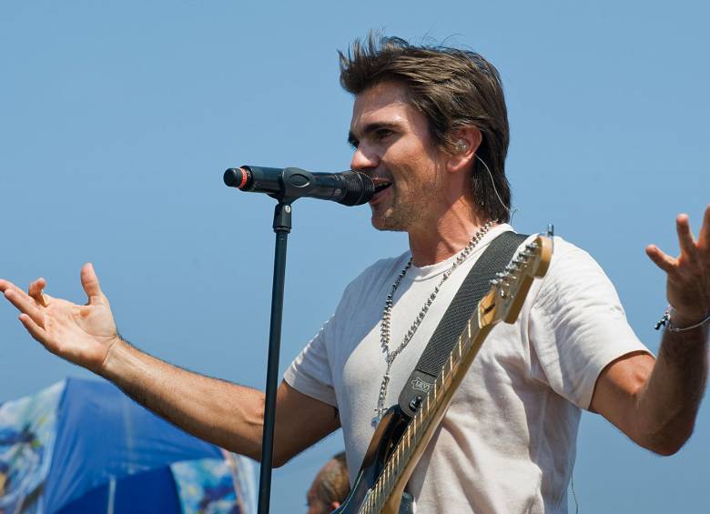 Juanes fue uno de los principales promotores del concierto Paz Sin Fronteras que se realizó primero en 2008 y posteriormente en 2009. Foto: AFP. 