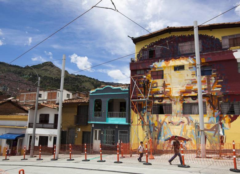 Rostro de doña Belarmina Rojas Valencia (q.e.p.d.), madre y abuela de quienes habitan todo el edificio. FOTO edwin bustamante