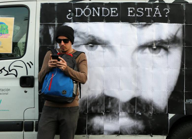 Protestas en Argentina por la desaparición del activista Santiago Maldonado. FOTO: REUTERS 