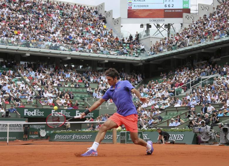 En siete oportunidades previas se habían enfrentado Alejandro Falla y Roger Federer. FOTO AP