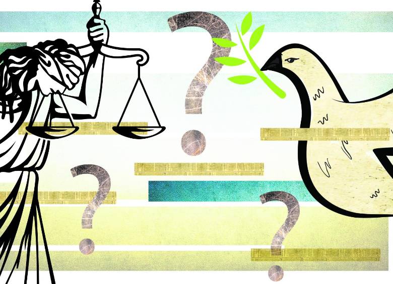 Justicia y Paz se presentó como una ley que introduce los principios de justicia transicional. Ilustración: Morphart