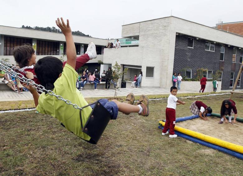 El 6 de febrero de este año fue inaugurado el parque educativo de Guarne (Oriente) con el nombre de Élida del Conocimiento. A la fecha se han puesto al servicio cuarenta parques. FOTO JAIME PÉREZ