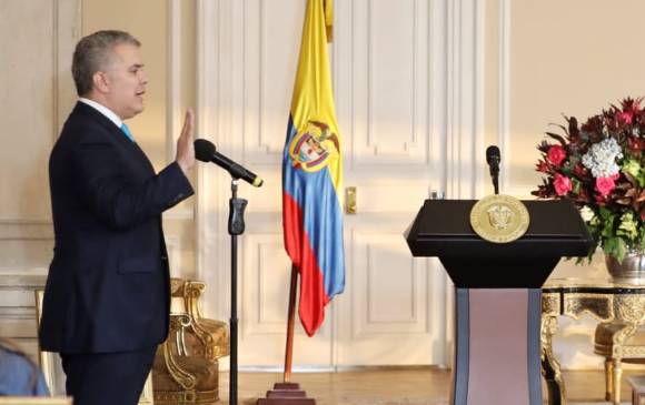 Diego Mesa se posesionó como nuevo Minminas. FOTO: MINISTERIO DE MINAS Y ENERGÍA