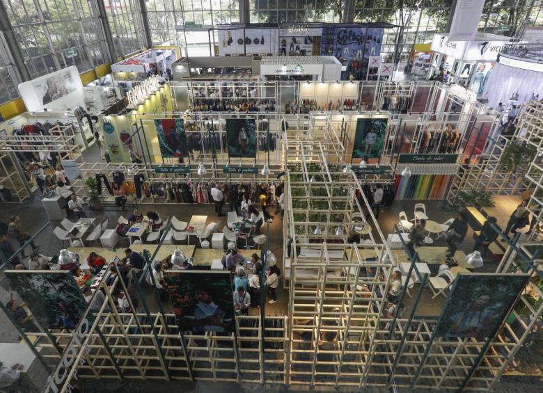 En la edición número 31 de la Feria Colombiatex de las Américas participan 521 marcas expositoras y los organizadores esperan 15.000 compradores nacionales y extranjeros. FOTO Manuel Saldarriaga