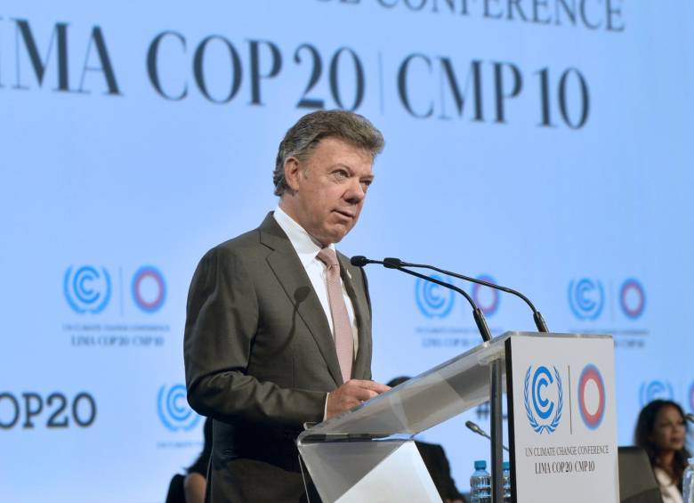 El presidente Juan Manuel Santos habló sobre los beneficios que tendría el medio ambiente, si se firma la paz en Colombia. FOTO CORTESÍA
