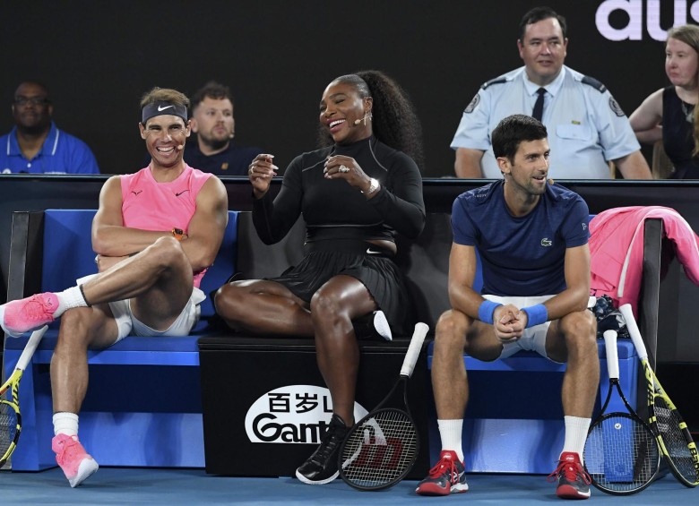 Rafael Nadal y Novak Djokovic, dos de las grandes figuras que no estarán en el ATP de Roma. FOTO AFP