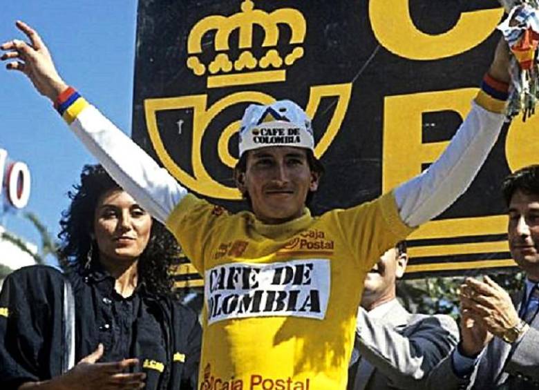 Lucho Herrera, campeón de la Vuelta en 1987.