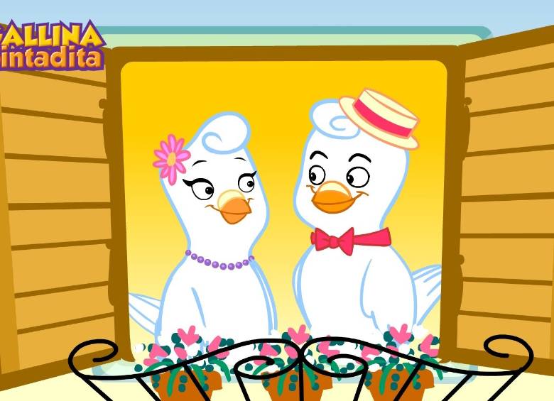 La palomita blanca es uno de los personajes que están en el dvd de La Gallina Pintadita. 