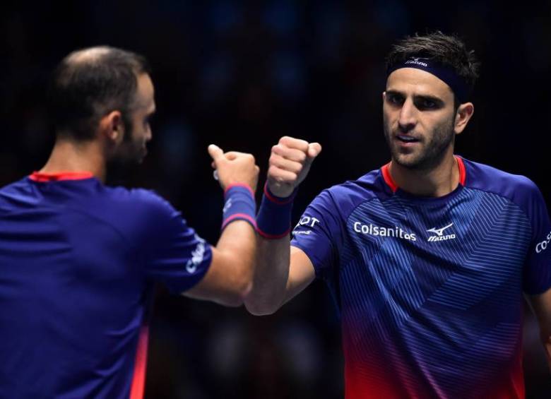 Los tenistas colombianos Juan Sebastián Cabal y Robert Farah clasificaron a la final del ATP de Cerdeña. FOTO AFP