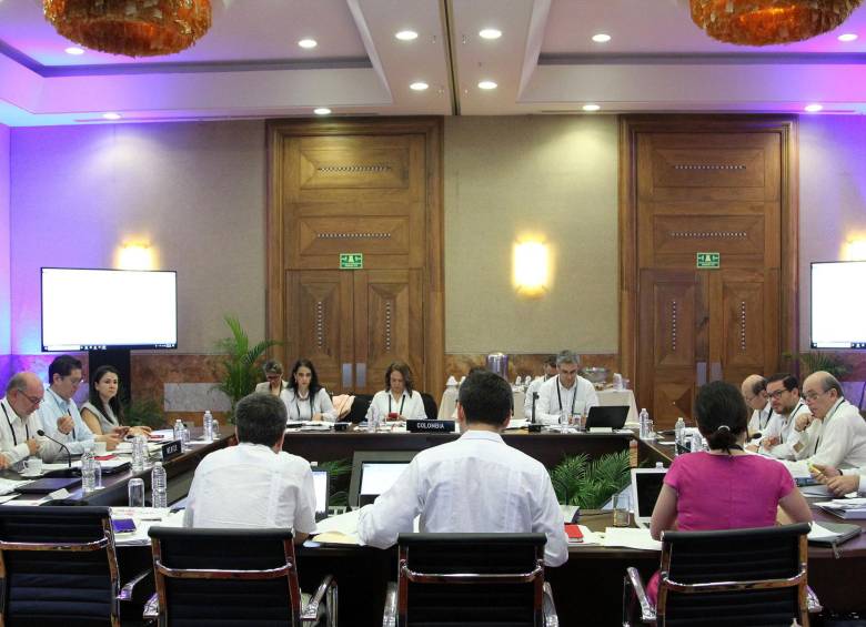 Reunión ministerial de la Alianza del Pacífico en México. La ministra de Comercio, María Lorena Gutiérrez, aseguró que se debe soñar con un bloque más integrado a 2030. FOTO EFE
