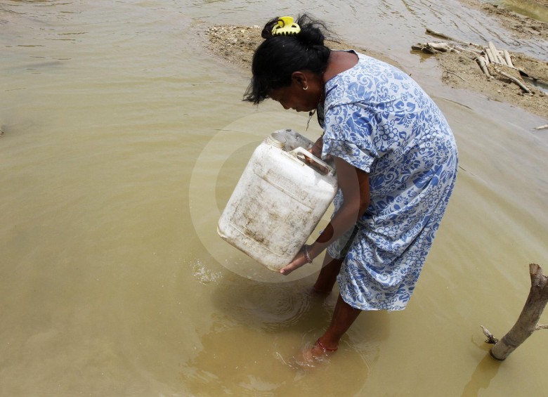 La falta de agua potable es uno de los mayores problemas de las comunidades indígenas en la Guajira. FOTO Donaldo Zuluaga