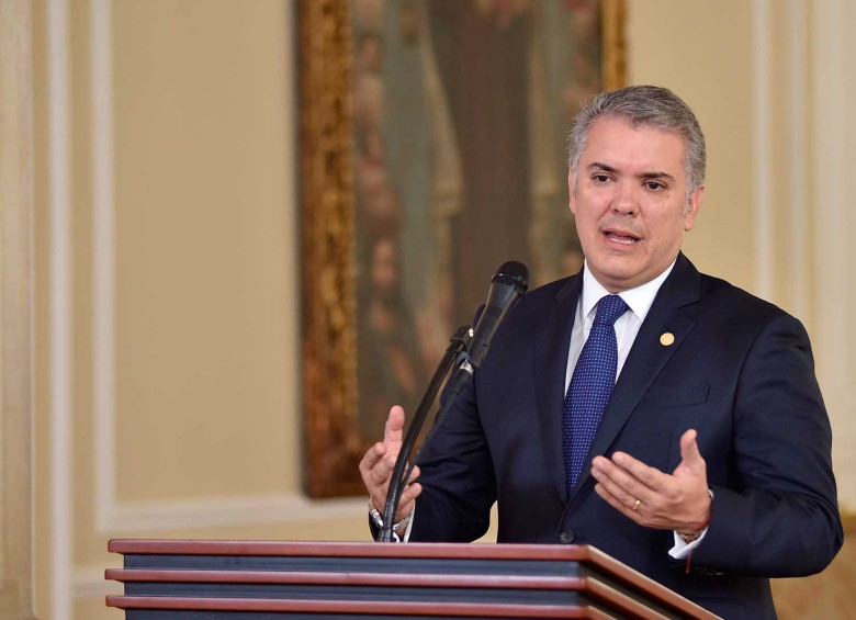 Iván Duque, presidente de Colombia. FOTO Cortesía Presidencia
