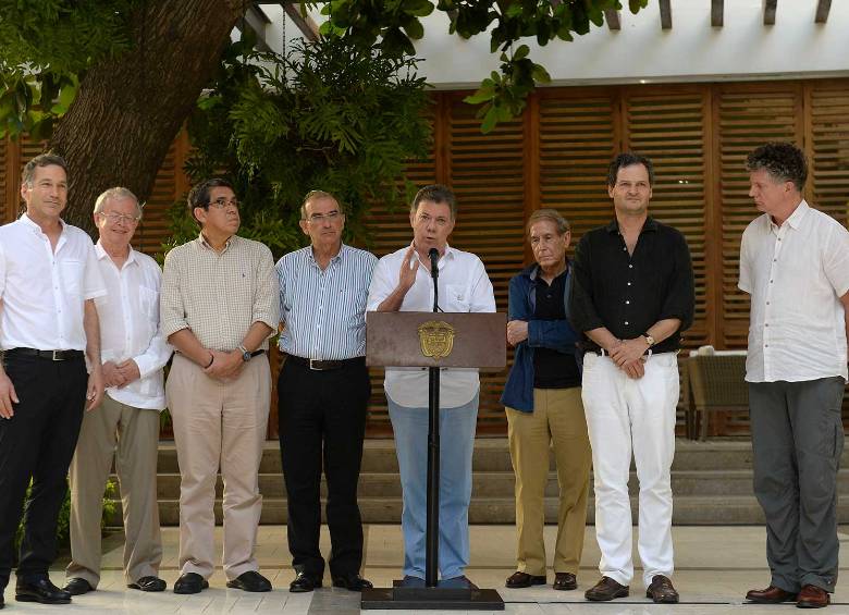 Santos afirmó que pondrán en marcha esa sesión que terminará cuando lleguen “al final de este proceso”. FOTO Presidencia