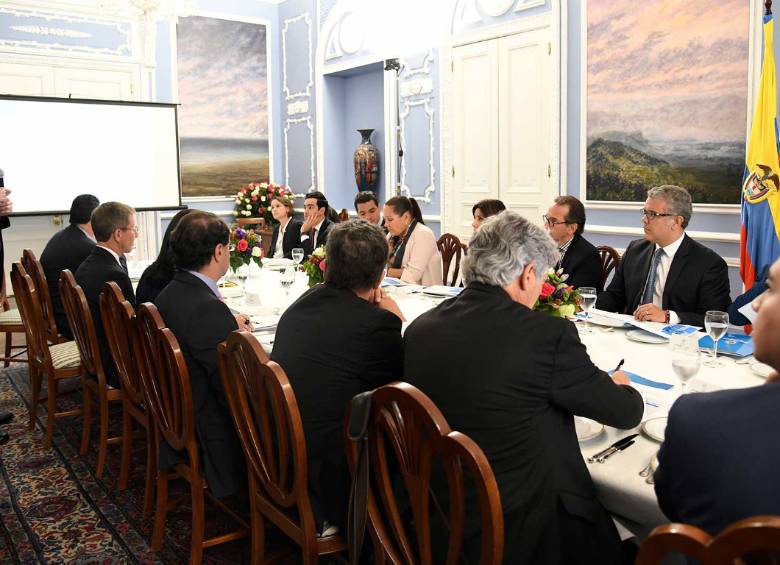 El presidente Duque lideró este lunes la sesión de la Mesa de Equidad. FOTO: COLPRENSA.