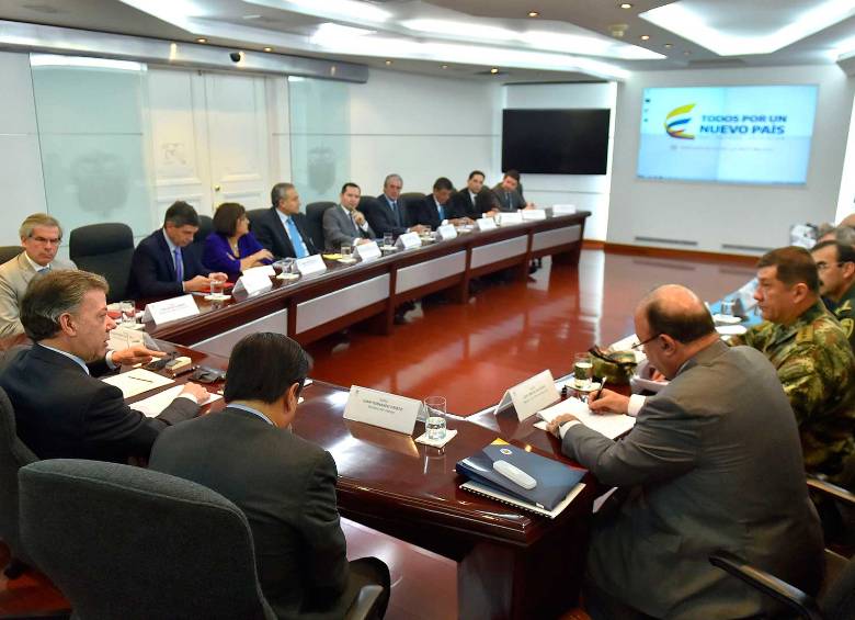 Fue instalado el comité de seguimiento a organizaciones y bandas criminales en la Casa de Nariño. FOTO Cortesía SIG - Juan Pablo Bello