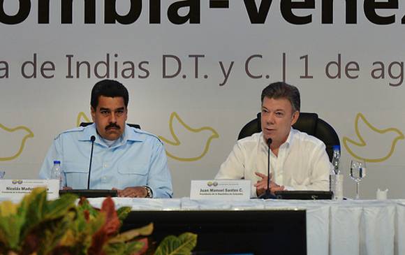 Santos también afirmó que “no tiene pies ni cabeza” la idea de un complot contra Maduro fraguado desde Colombia. FOTO COLPRENSA