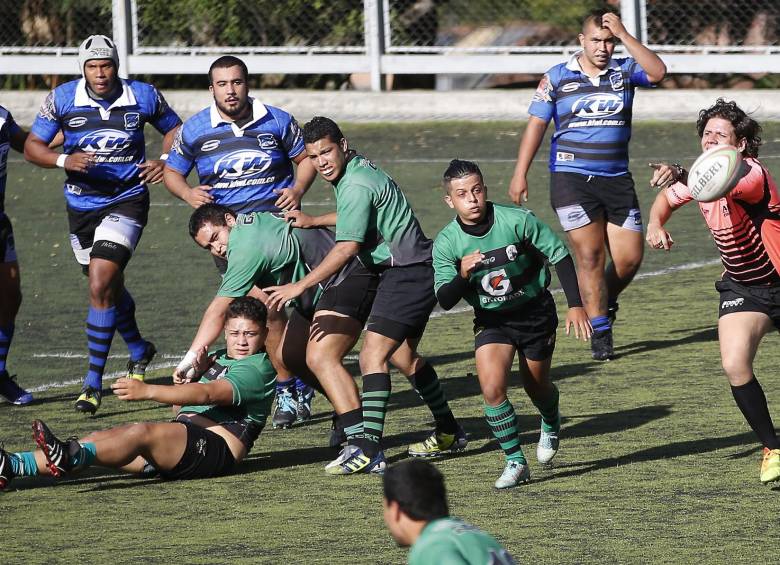 El rugby vuelve a estar de moda, esta vez con la Selección Colombia-Tucanes que juega en Uruguay. FOTO Manuel Saldarriaga