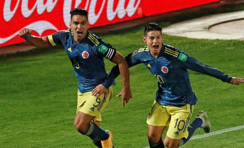 Colombia logró una victoria (ante Venezuela) y un empate (con Chile) en las primeras dos fechas de la Eliminatoria. FOTO EFE