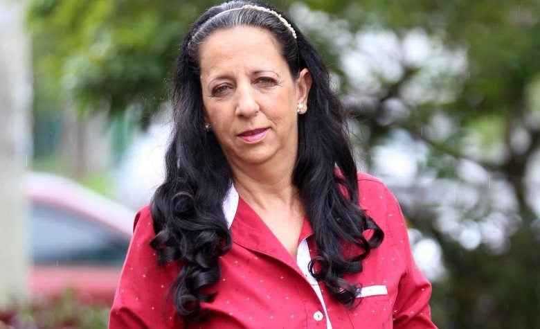 Ángela María Escobar, madre de dos hijos, es la representante legal de la corporación Mujer Sigue mis Pasos. Fue víctima de abuso sexual por parte de varios paramilitares. FOTO cortesía