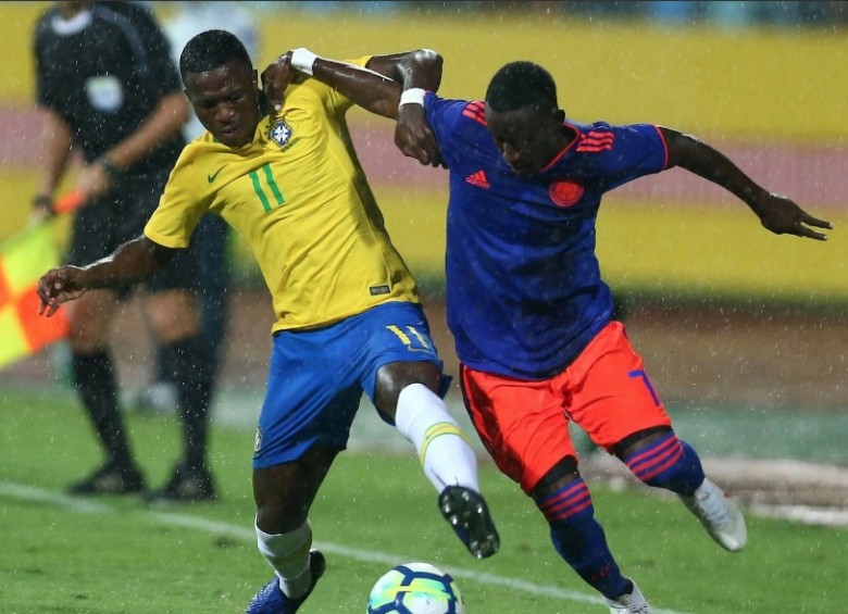 Muy entretenido resultó el partido entre Brasil y Colombia en Belo Horizonte. FOTO CORTESÍA FCF