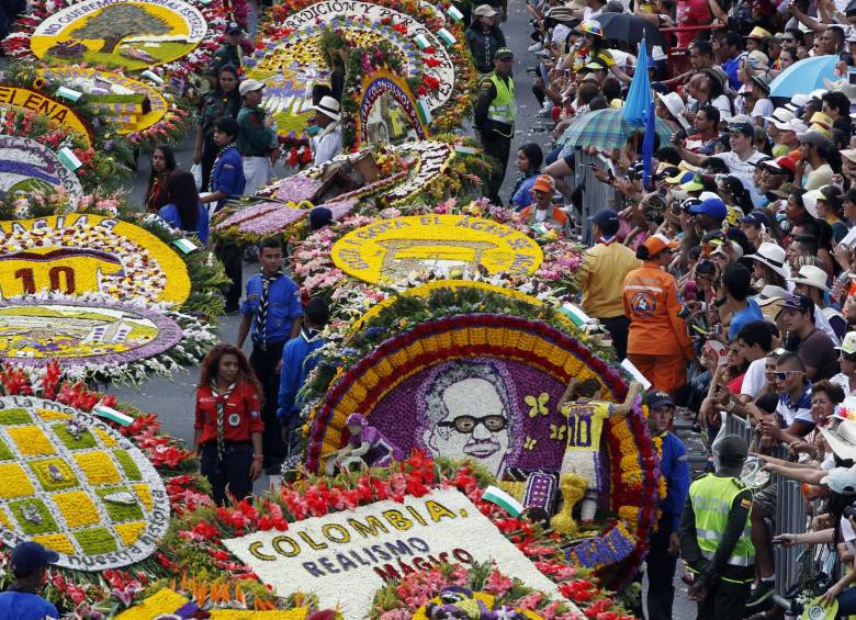 El Desfile de Silleteros uno de los principales eventos de la Feria. FOTO Jaime Pérez