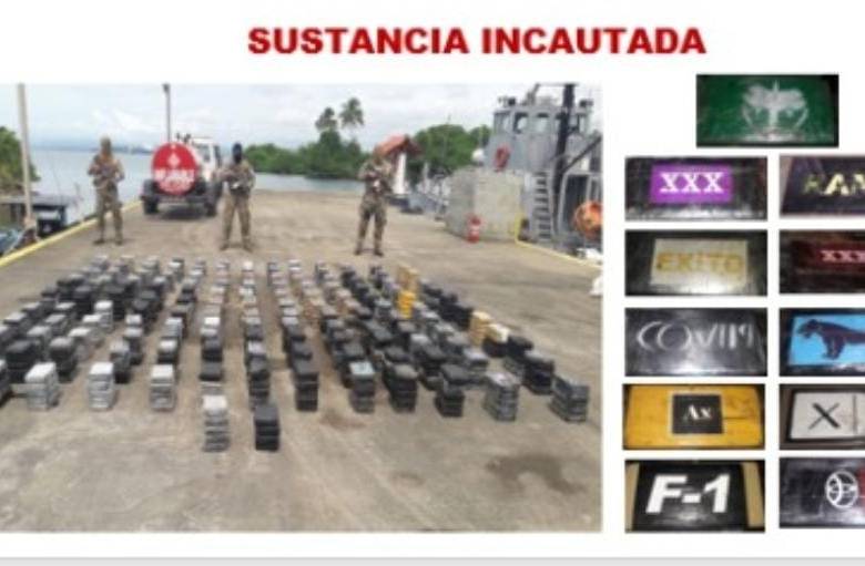 Incautan casi dos toneladas de cocaína colombiana en aguas internacionales