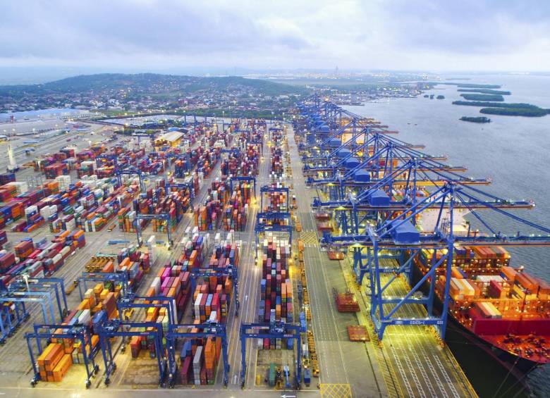 El puerto de Cartagena tiene conexión con 150 países. FOTO Cortesía Grupo Puerto de cartagena