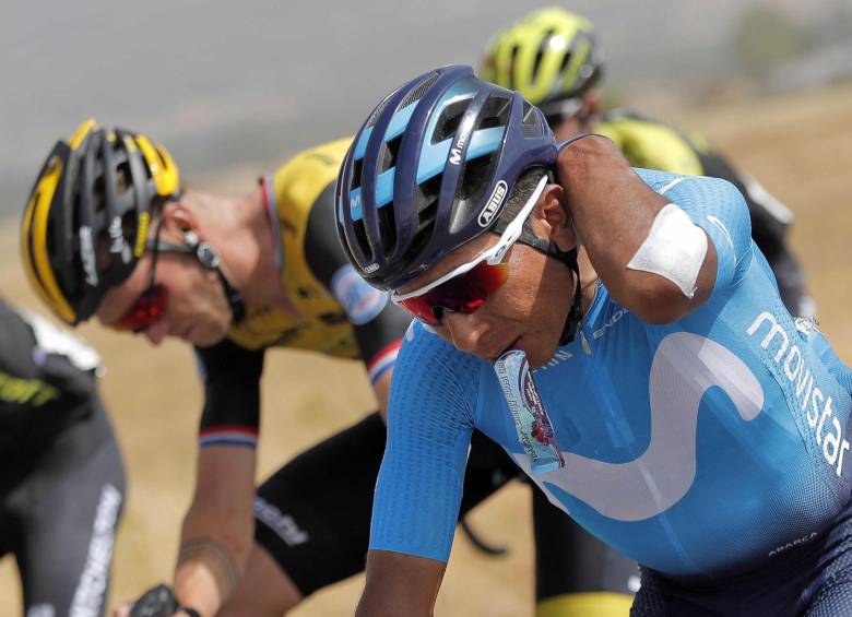 Nairo tuvo una destacada respuesta en el primer capítulo de alta montaña de la Vuelta este domingo. FOTO: EFE