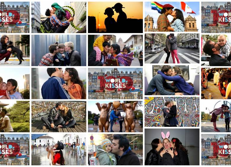 El fotógrafo argentino Ignacio Lehmann recorre el mundo con la meta de captar con su cámara cien besos en cada una de las ciudades que visita. 