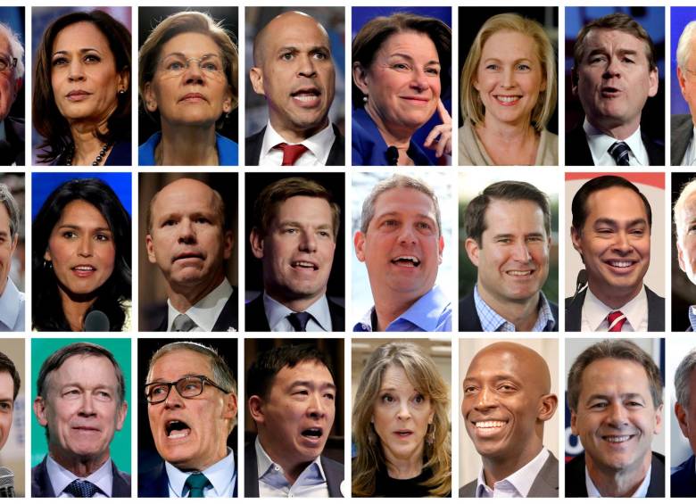 Estos son los precandidatos demócratas. FOTO REUTERS