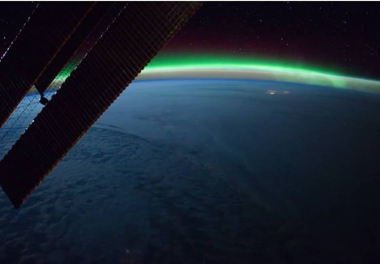 Auroras fotografiadas desde la Estación Espacial.