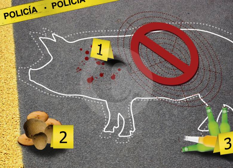 En 2003 se realizaban en promedio 30.000 marranadas callejeras en Medellín. Ilustración: Archivo Camila Montejo