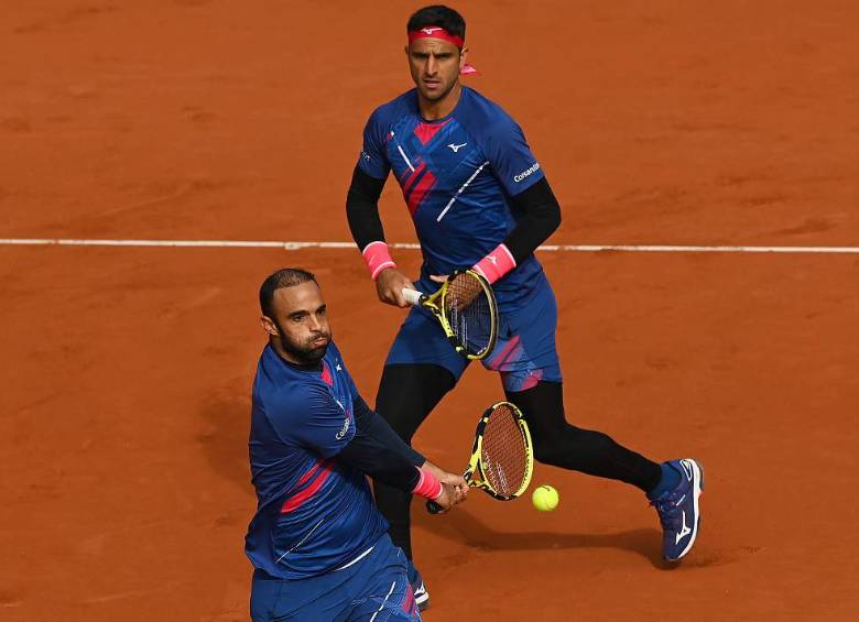 Juan Sebastián Cabal y Robert Farah disputaban por primera vez el ATP 250 de Cerdeña. FOTO FEDECOLTENIS