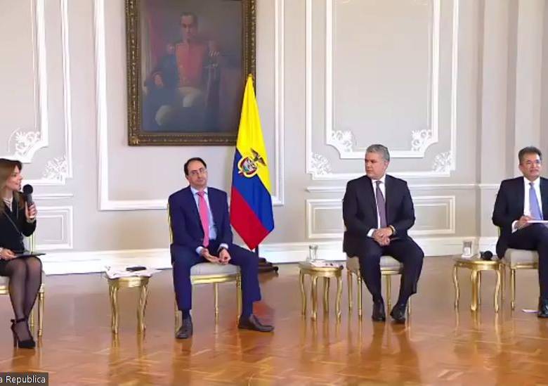 El presidente Iván Duque encabezó la instalación del congreso anual del gremio del comercio exterior Analdex. Foto tomada de web de Presidencia