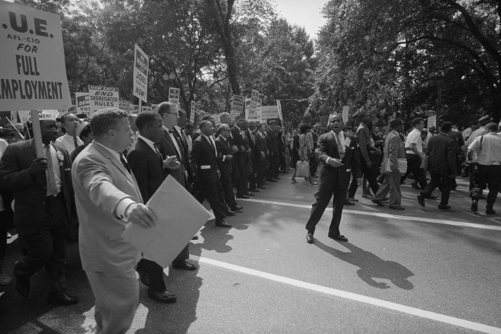 Martin Luther King durante la marcha por los derechos civiles en Washington, 28 de agosto de 1963. FOTO Reuters / Biblioteca del Congreso