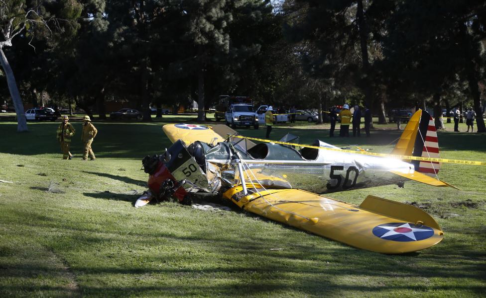 No es la primera vez que Harrison Ford sufre un percance similar. FOTO Reuters