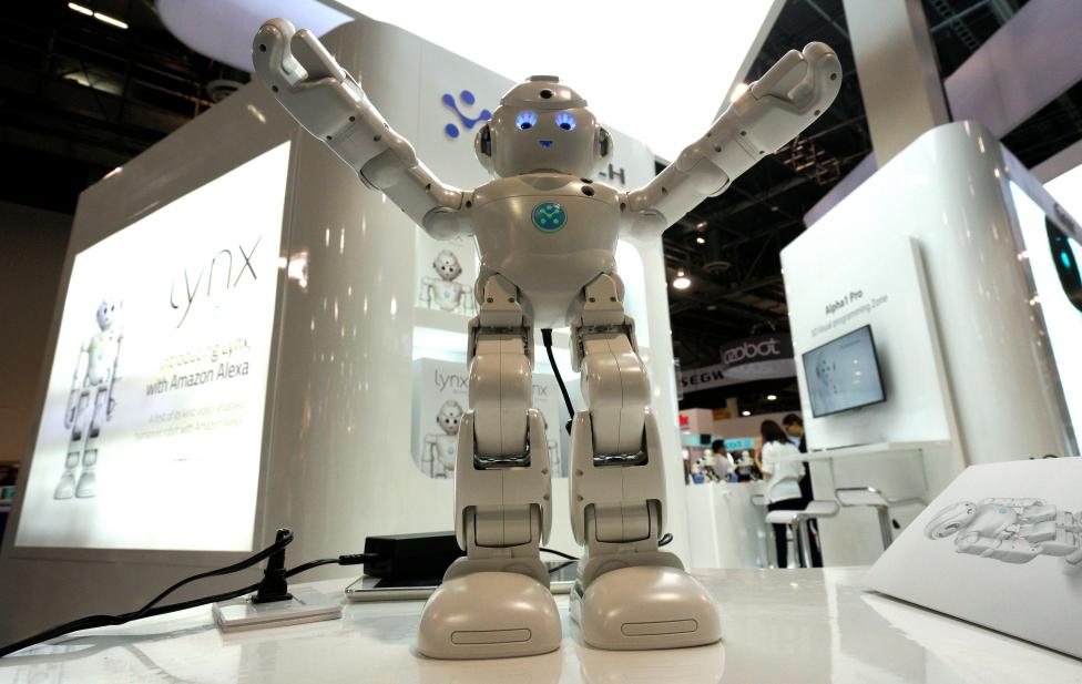 Un robot Lynx integrado con Alexa (asistente de Amazon). FOTO Reuters