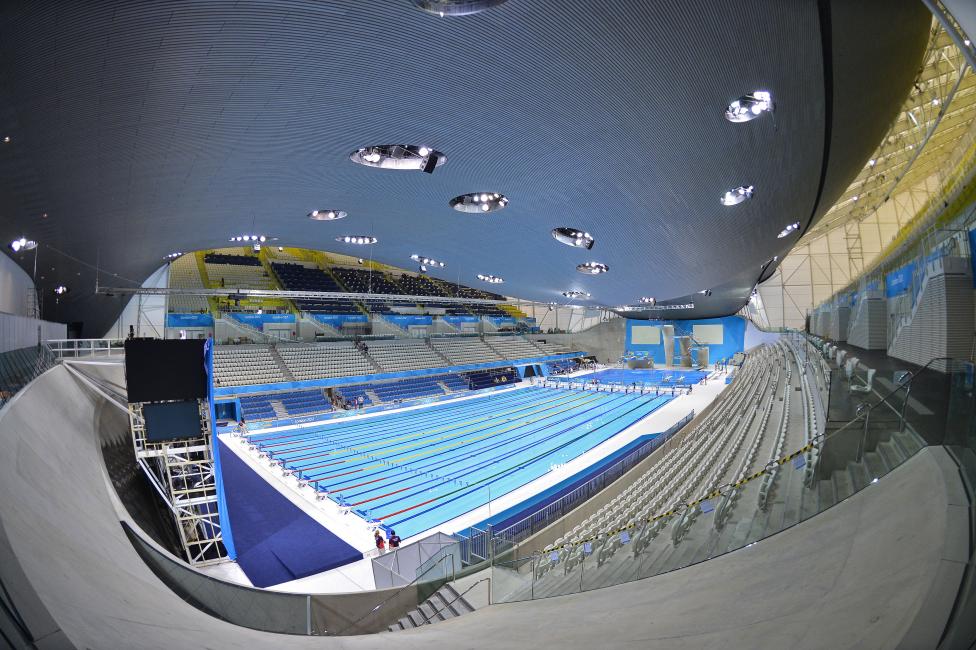  El Centro Acuático de Londres usado en los Juegos Olímpicos de 2012. FOTO Reuters