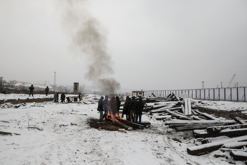 En los últimos días cinco murieron por la ola de frío, aunque la cifra podría ser mayor sin embargo los recuentos no están confirmados. FOTO Reuters 